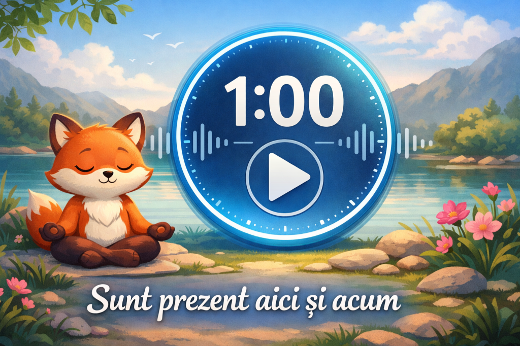 Cronometru audio 1 minut + timp pentru asezare in&nbsp;postura