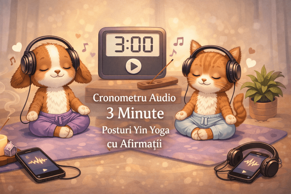 Cronometru 3 minute cu afirmatii pentru posturi&nbsp;Yin-Yoga